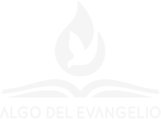 Algo de Evangelio Logotipo negativo